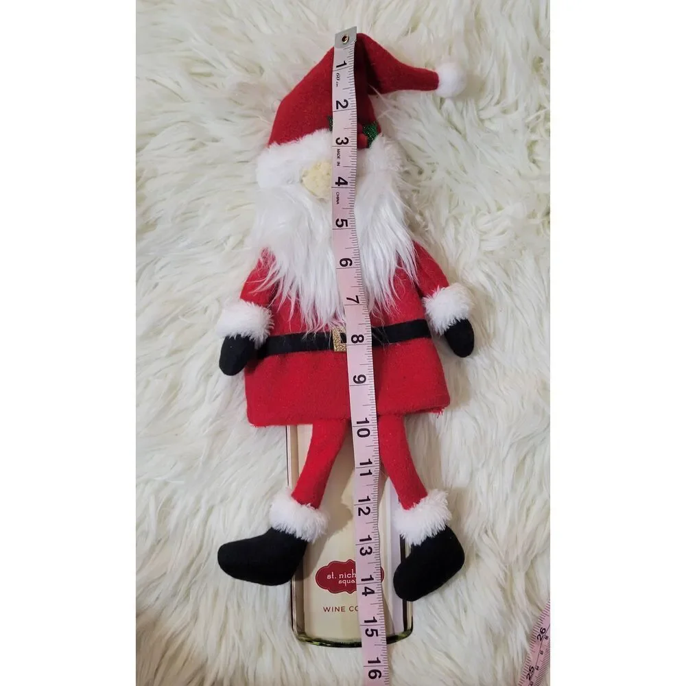 St. Nicholas Square Santa Wine Topper New Gift Giving Holiday